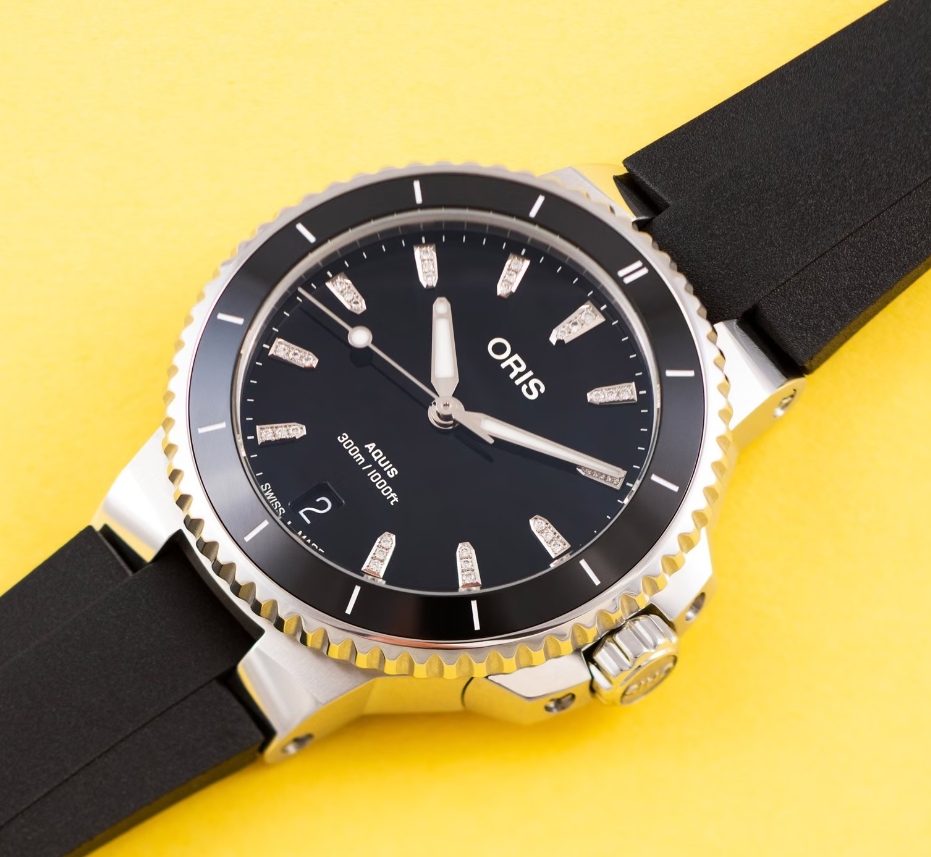 ORIS  Женские швейцарские часы, автоматический механизм, сталь, 36,5 мм